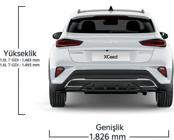 Kia XCeed Arka Genişlik